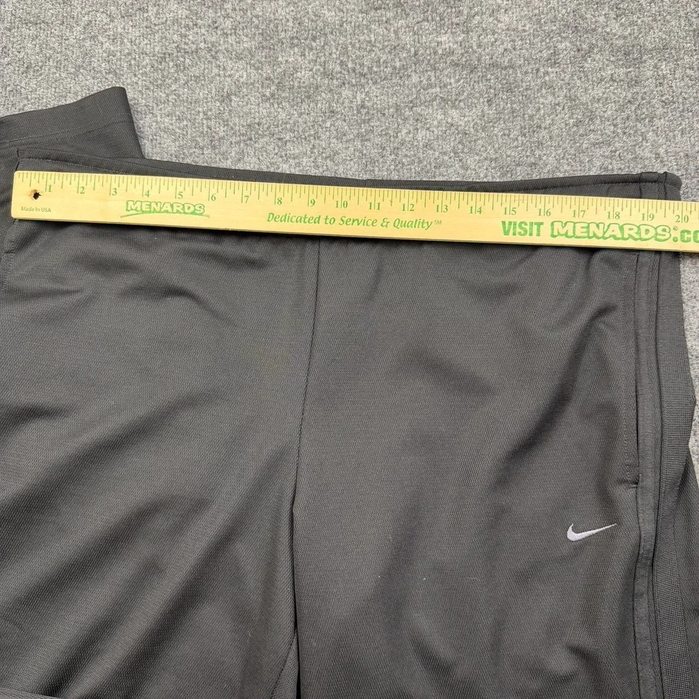 Nike Dri Fit Track Pants Mens Medium Black Vintage Y2K Gray Tag Athletic Joggers